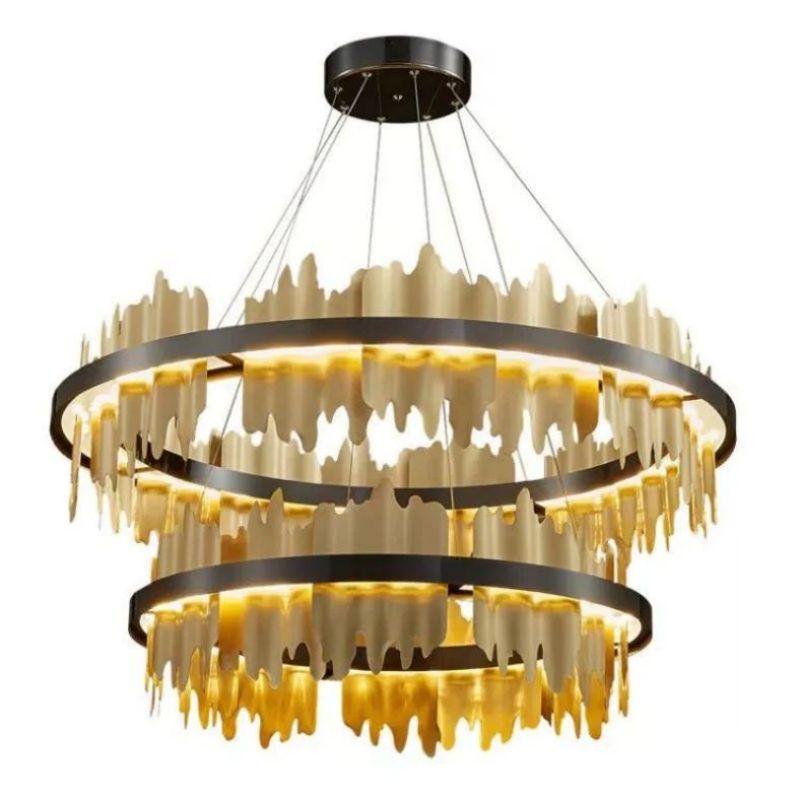 Elvira 2-Tier Modern Round Chandelier - product detail 6