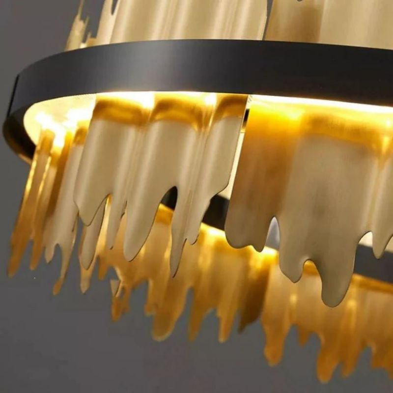 Elvira 2-Tier Modern Round Chandelier - product detail 5