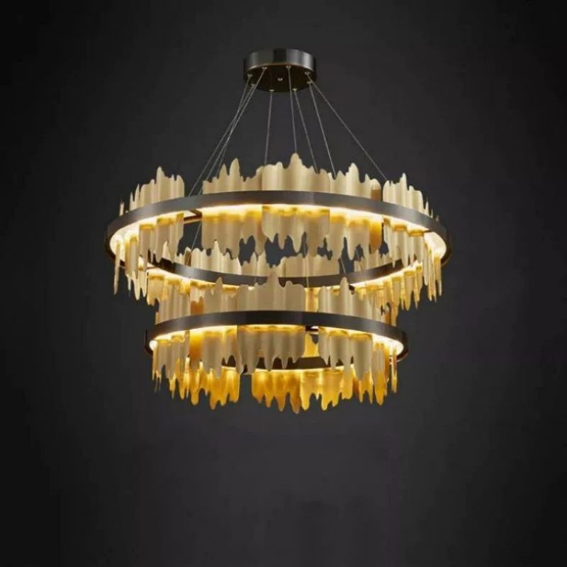 Elvira 2-Tier Modern Round Chandelier - product detail 2