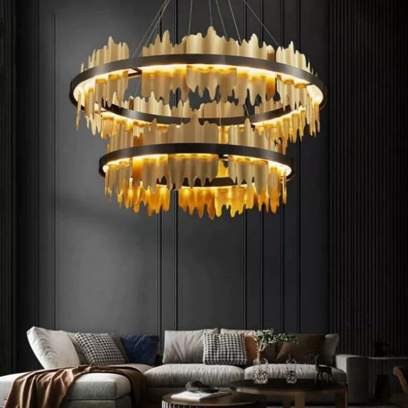 Elvira 2-Tier Modern Round Chandelier - product detail 3