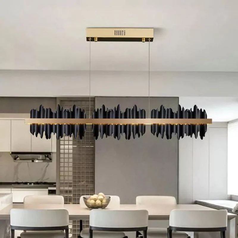 Elvira Modern Sculpture Linear Chandelier - product detail 3