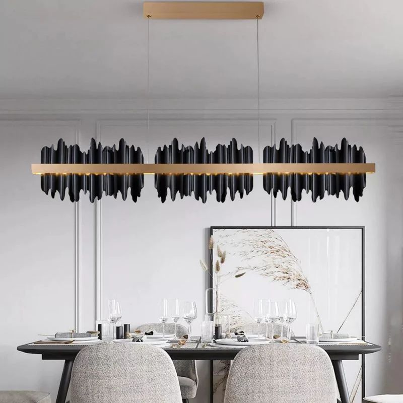 Elvira Modern Sculpture Linear Chandelier - product detail 4