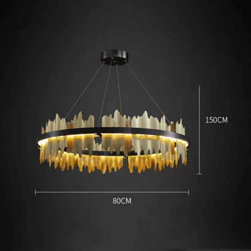Elvira Modern Sculpture Round Chandelier - product detail 4