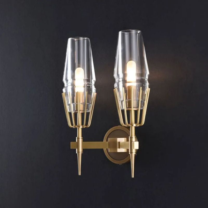 Kama Crystal Double Wall Sconce - product detail 2
