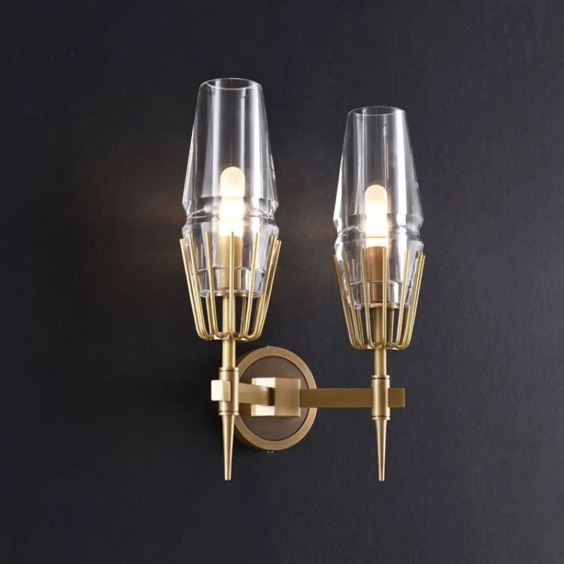 Kama Crystal Double Wall Sconce - product detail 4
