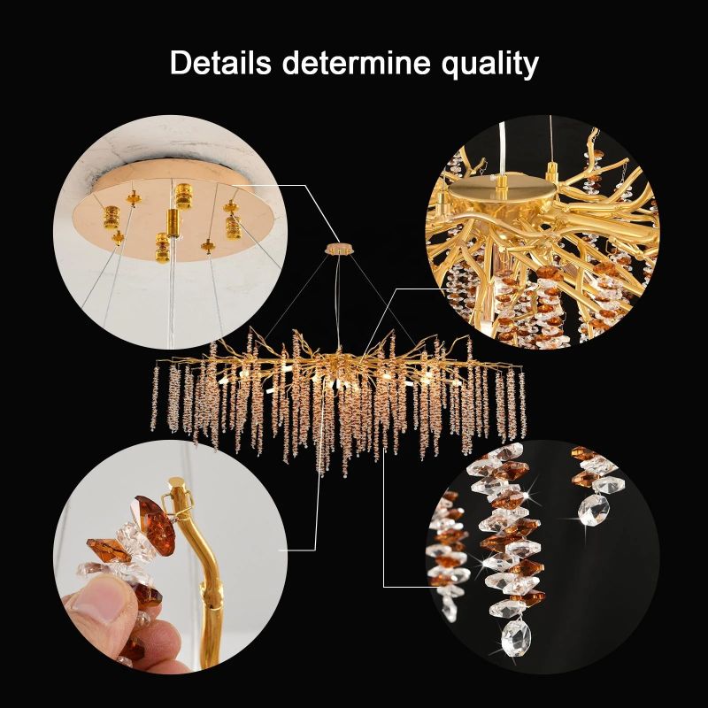 Eileen Bedroom Branch Chandelier - product detail 3