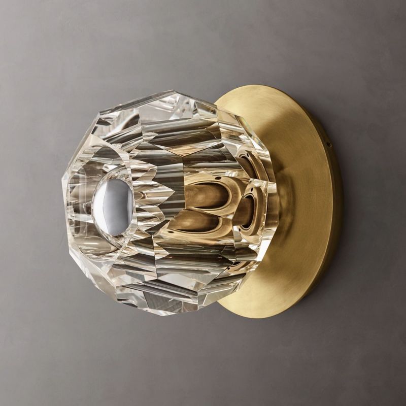 Cristal Clear Glass Petite Wall Sconce