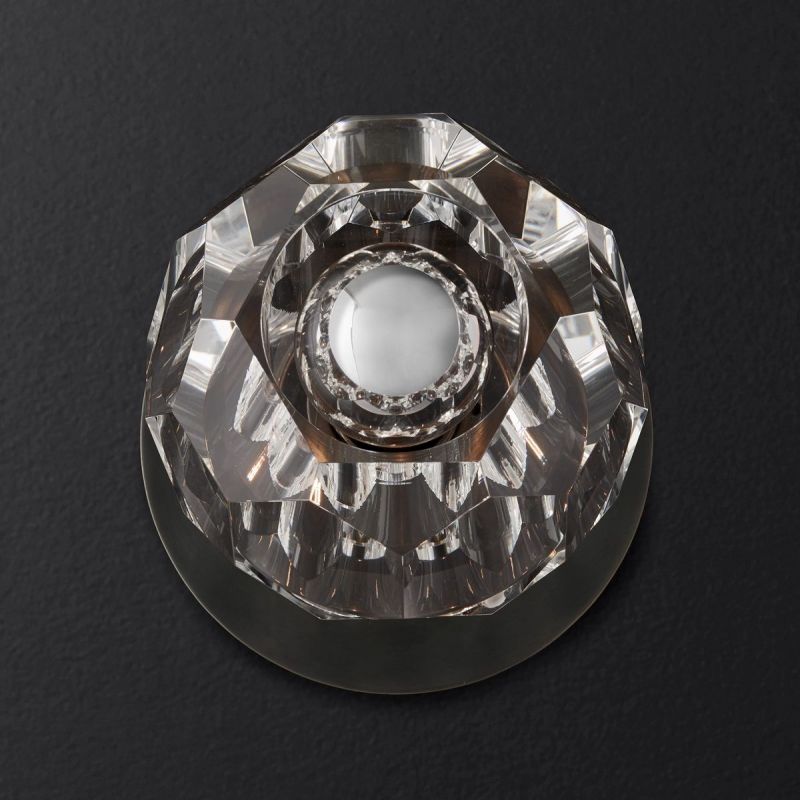 Cristal Clear Glass Petite Wall Sconce