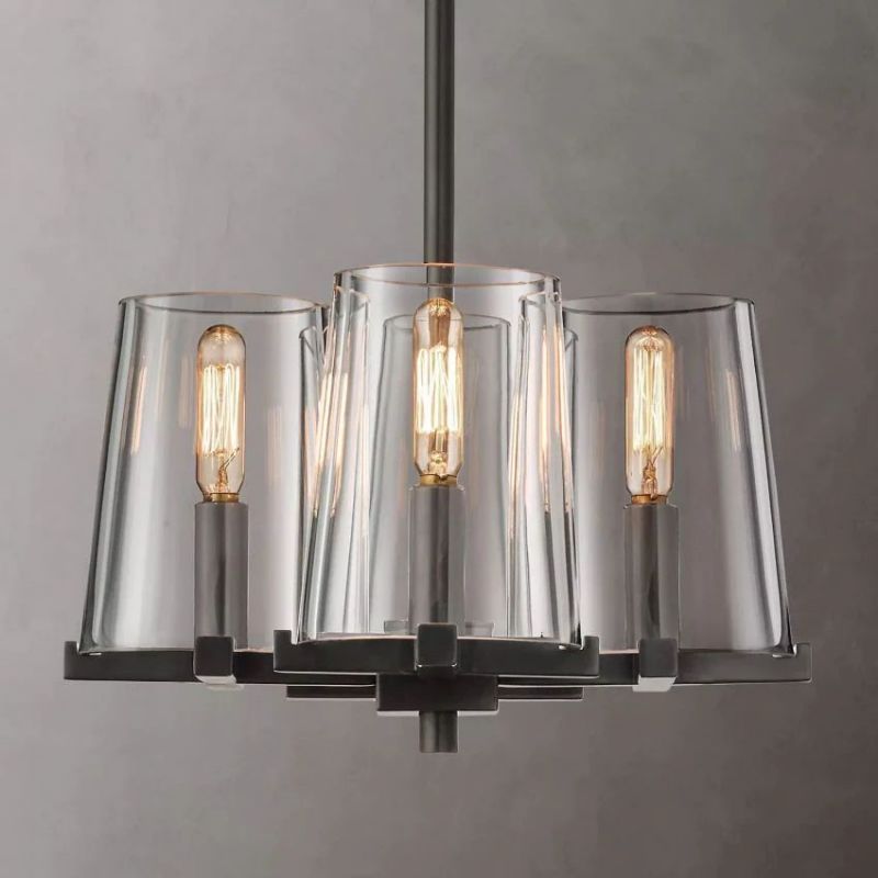 Kuseau Glass 4-lights Pendant