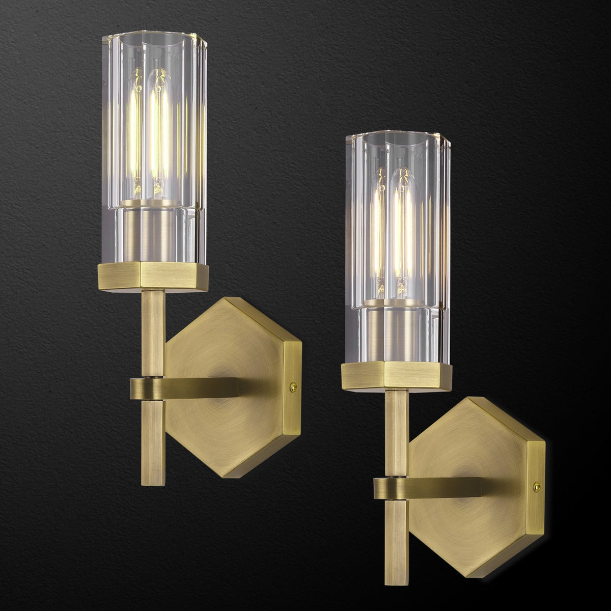 Lambert Polygonal Crystal Series Wall Sconce - product detail 15