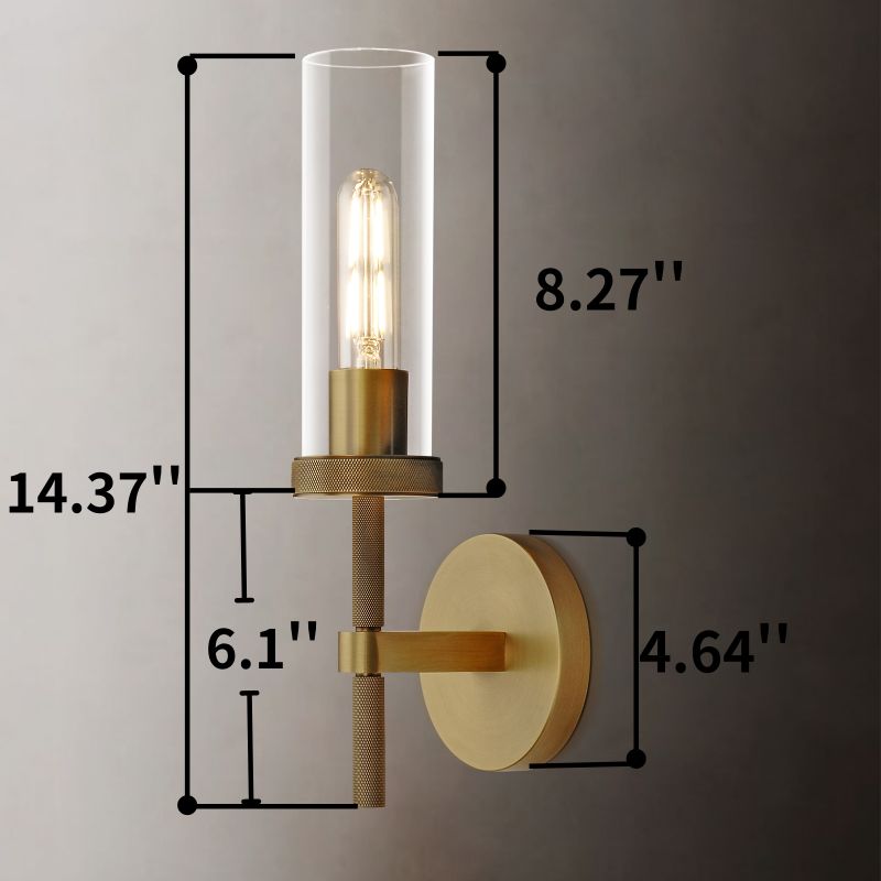 Lambert Round Shade Glass Series Wall Sconce