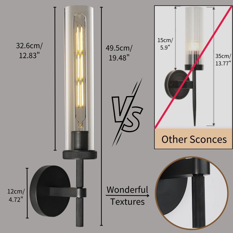 Lambert Round Shade Glass Series Wall Sconce - product detail 16