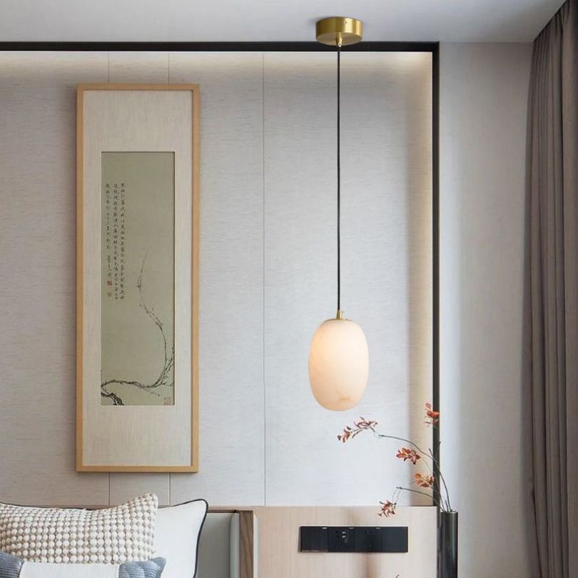 Lithos Alabaster Pendant Light - product detail 2