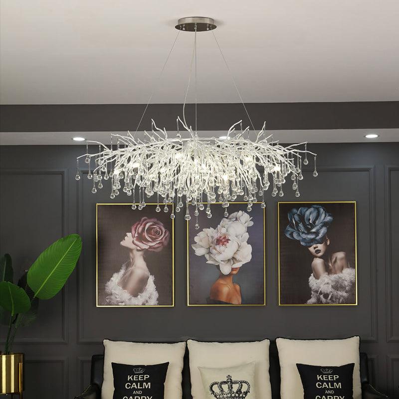 Tanner Modern Raindrop Branch Crystal Chandelier 48" L - product detail 4