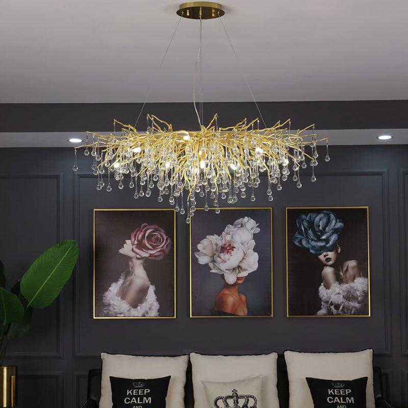 Tanner Modern Raindrop Branch Crystal Chandelier 48" L - product detail 8