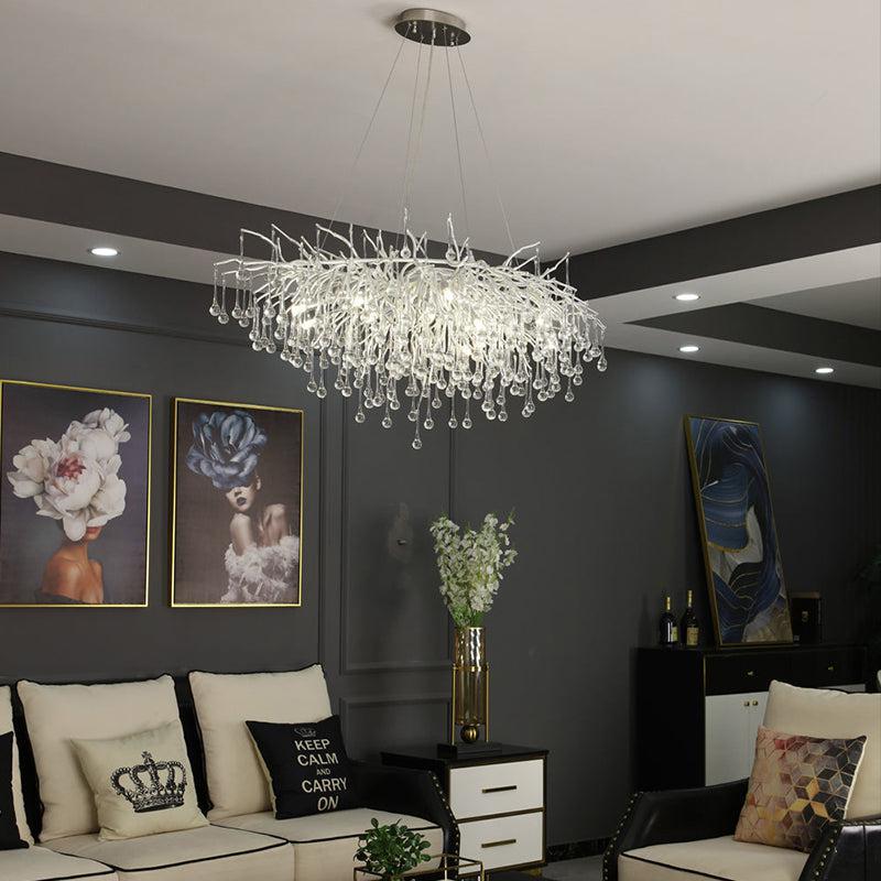 Tanner Modern Raindrop Branch Crystal Chandelier 48" L - product detail 3