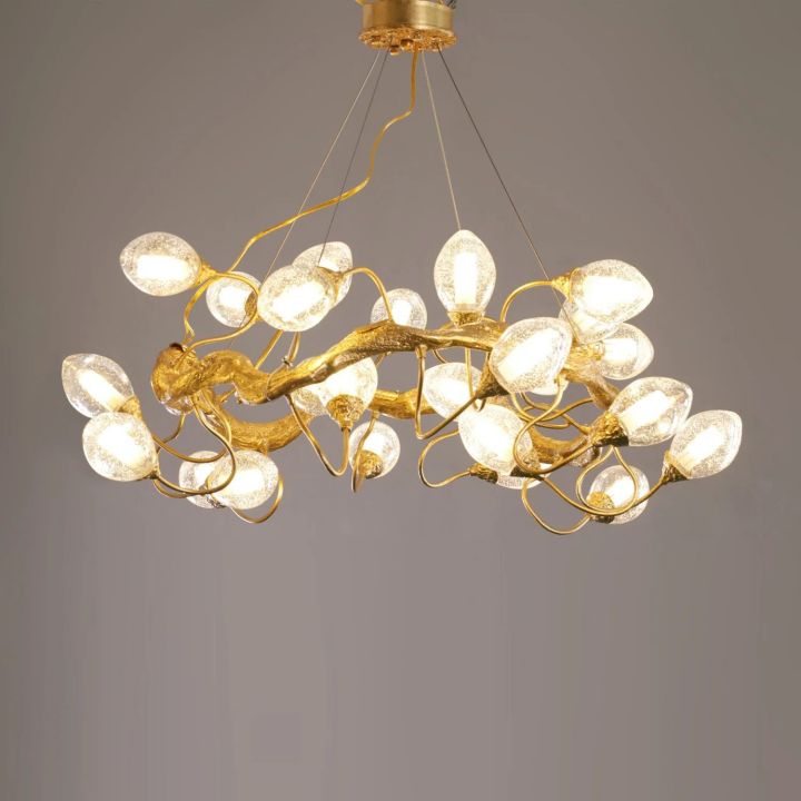 Lotus Brass Chandeliers