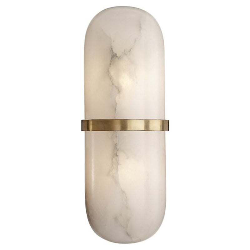 Lowell Melange Alabaster Pill Form Wall Sconce - product detail 4