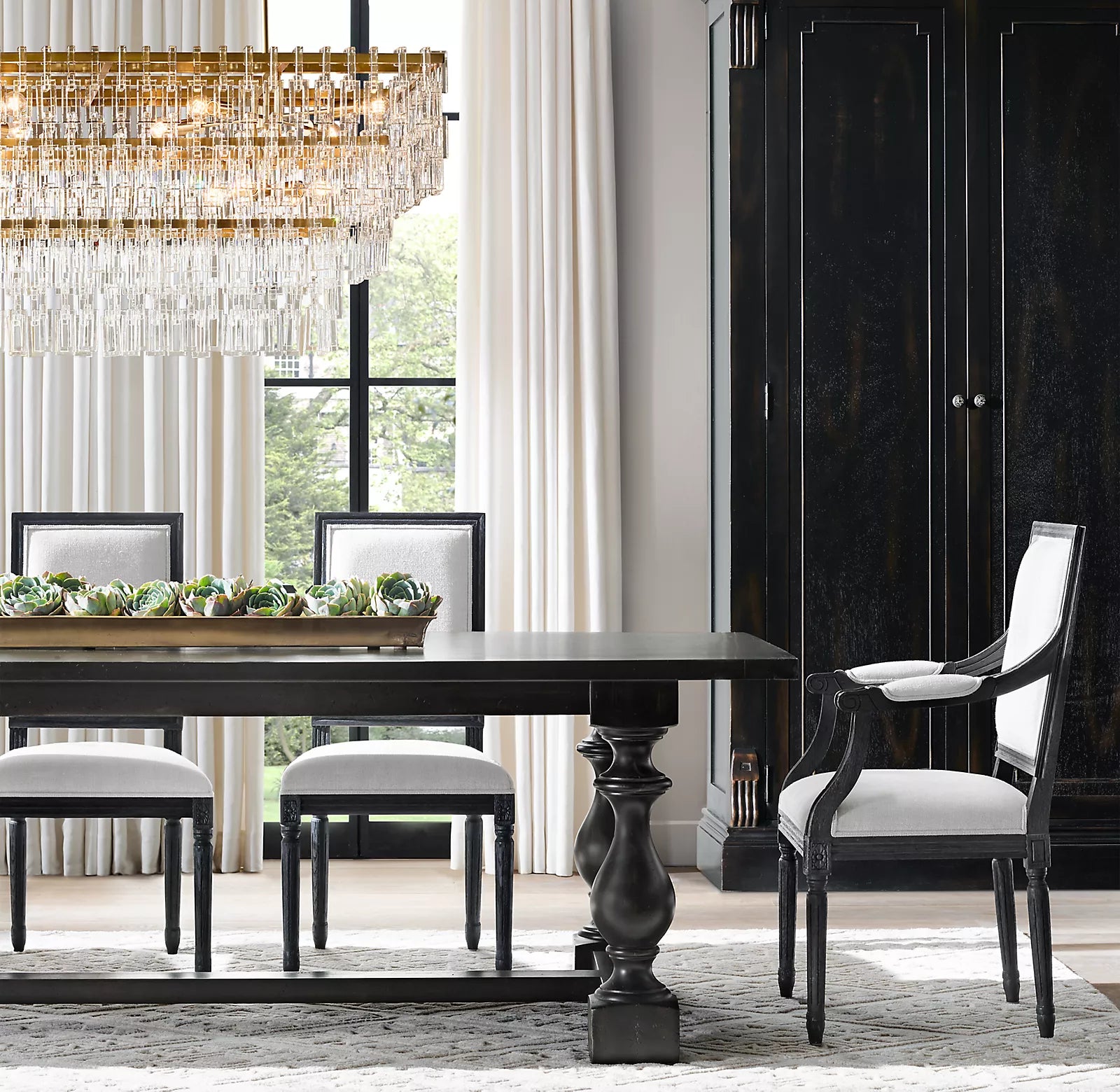 Miranda 4-Tier Rectangular Chandelier 72"