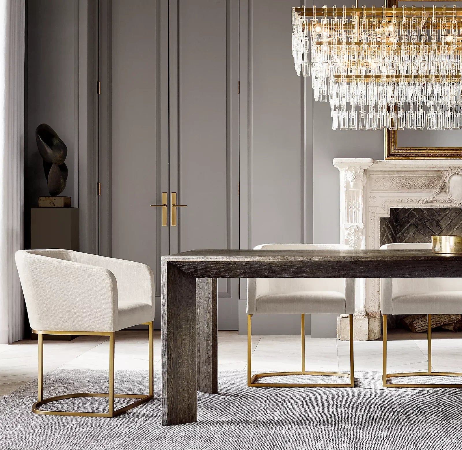 Miranda 4-Tier Rectangular Chandelier 72"