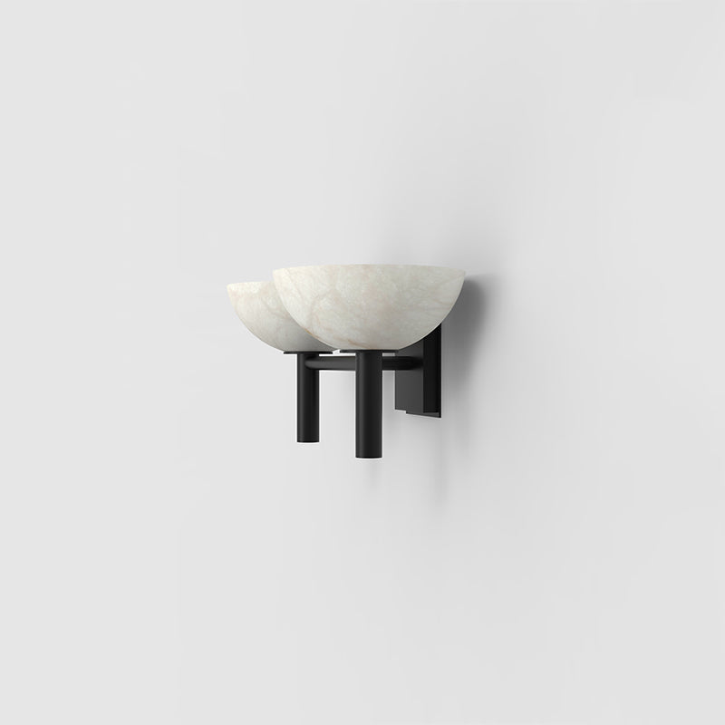 Melange 2 Lights Alabaster Wall Sconce,Indoor Hallway Wall Lamp - product detail 7