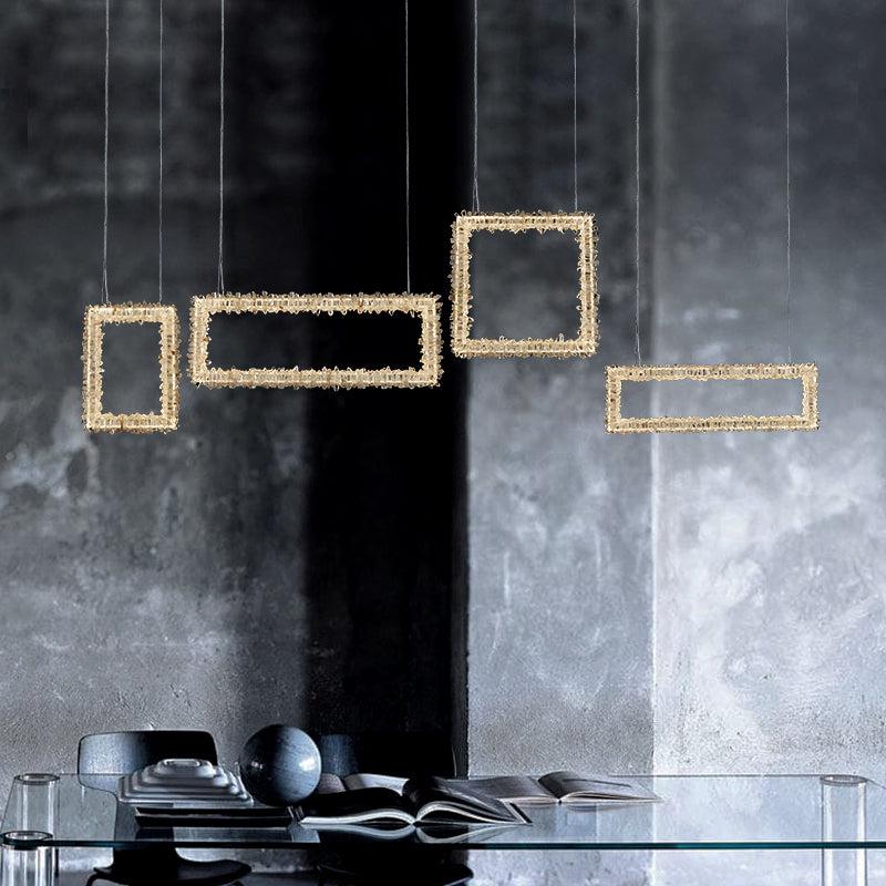 Modern Rock Crystal Dining Room Chandelier - product detail 2