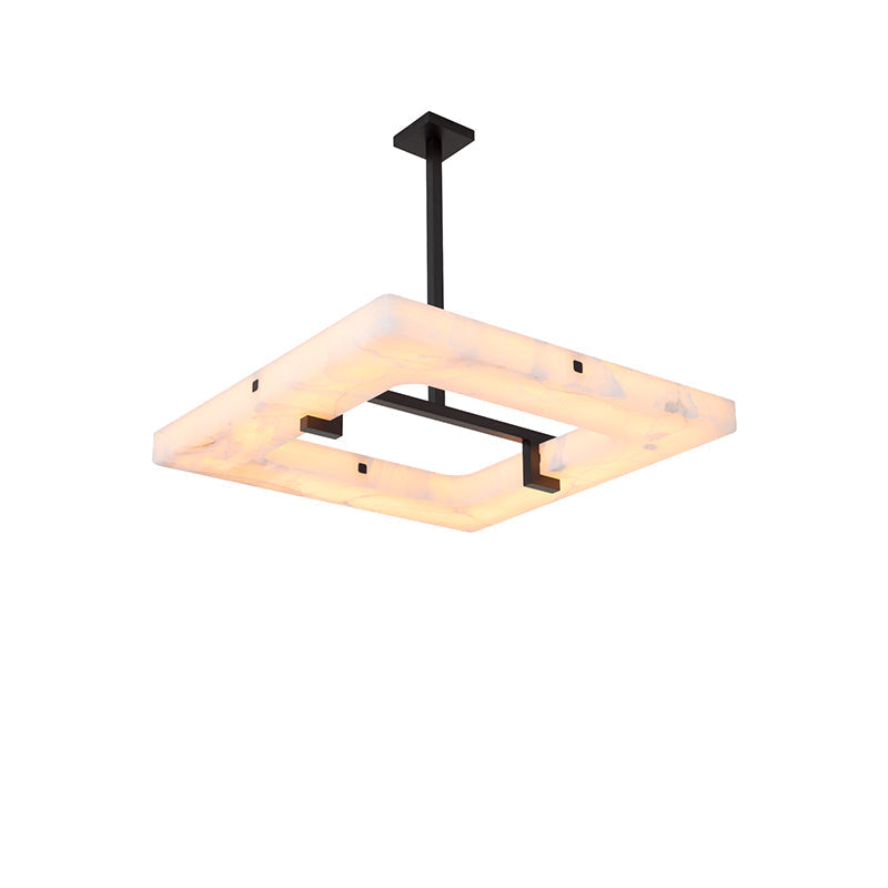 Modern Square Alabaster Chandelier - product detail 2