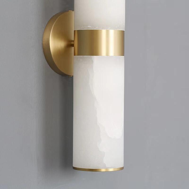 Modern Sutton Linear Alabaster Wall Sconce - product detail 4