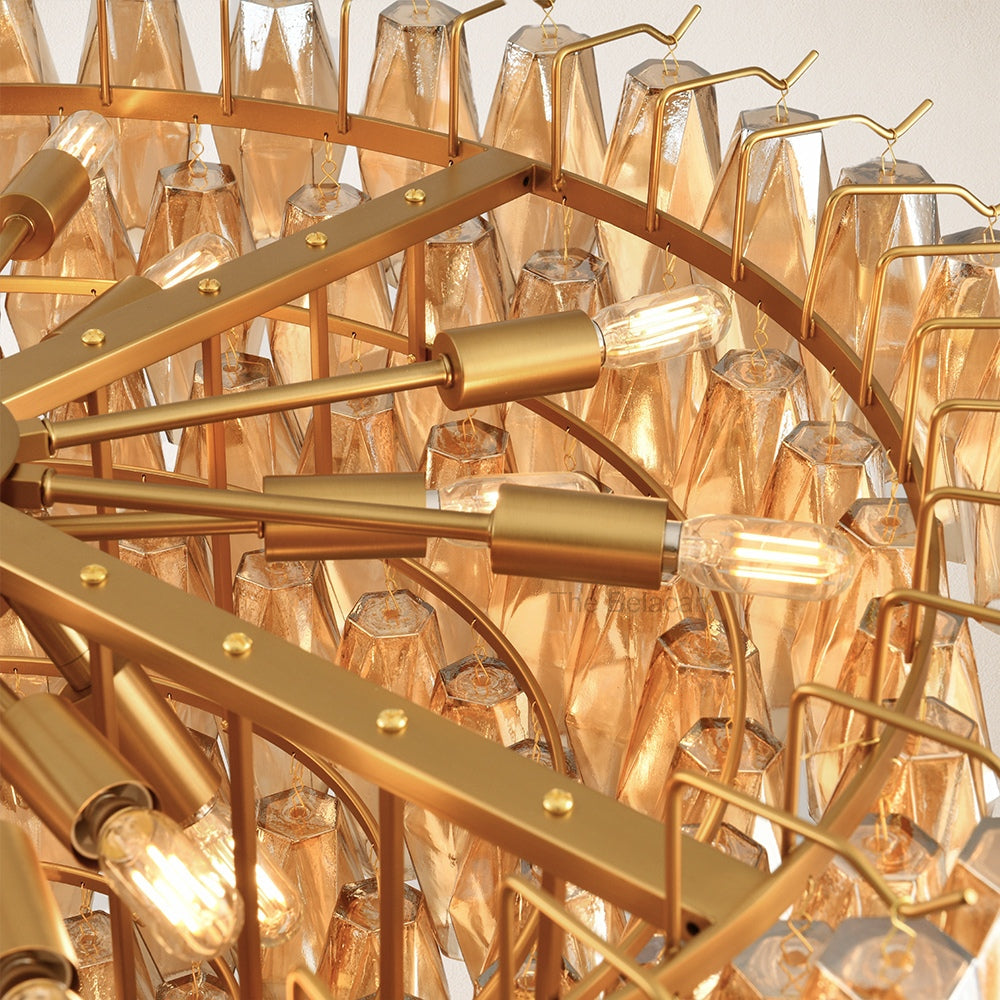 Modern Chara Round Chandelier 38"
