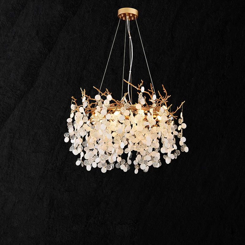 Lorna Round Circle Fortune Tree  Round Branch Chandelier