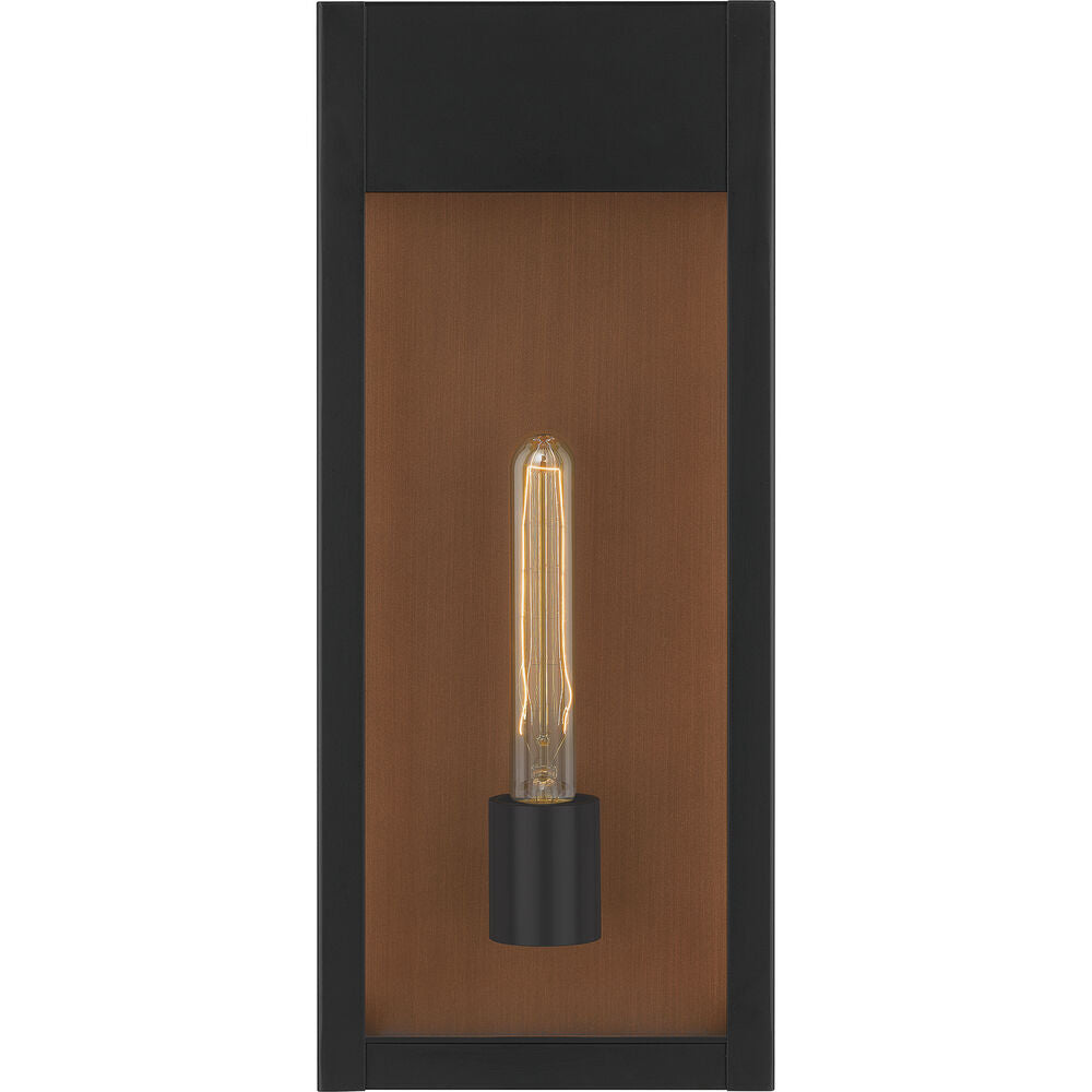 Large Matte Black Outdoor Wall Lantern - product detail 7