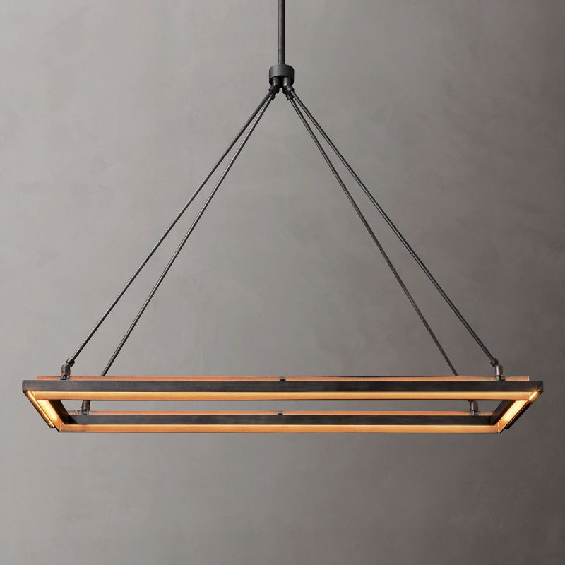Para Rectangular Chandelier 48"/62"