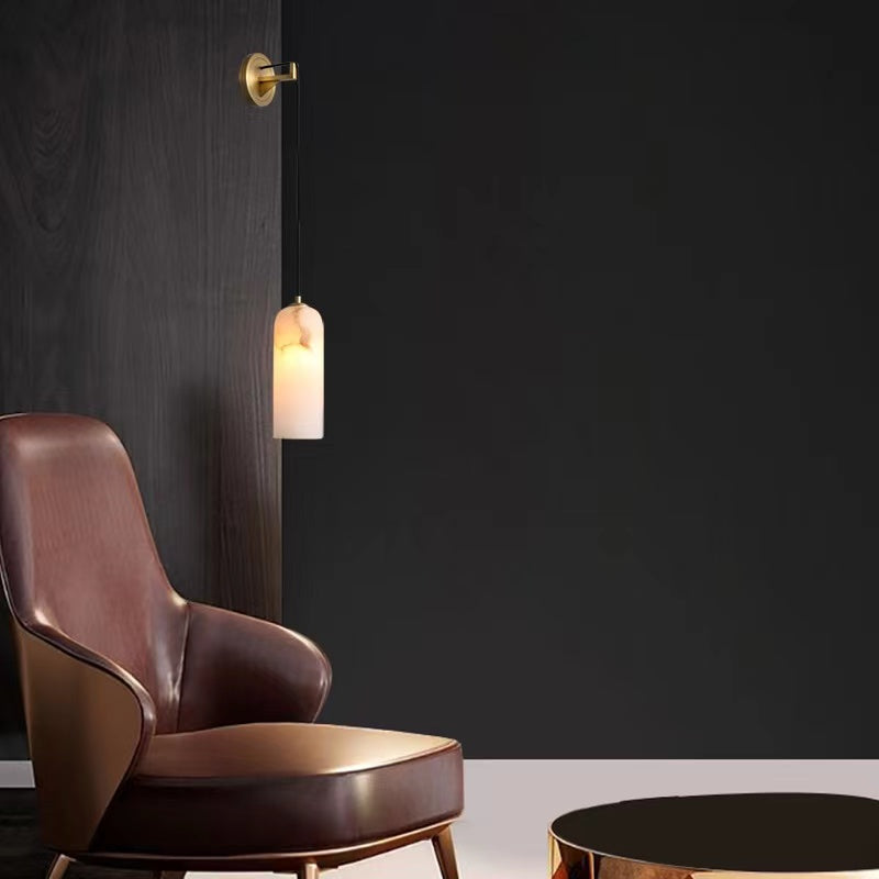 Petra Modern Alabaster Wall Sconce - product detail 3