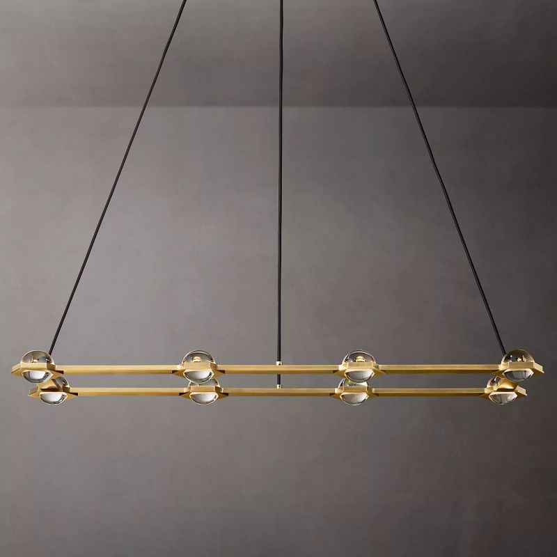 Planet Rectangular Chandelier 54"