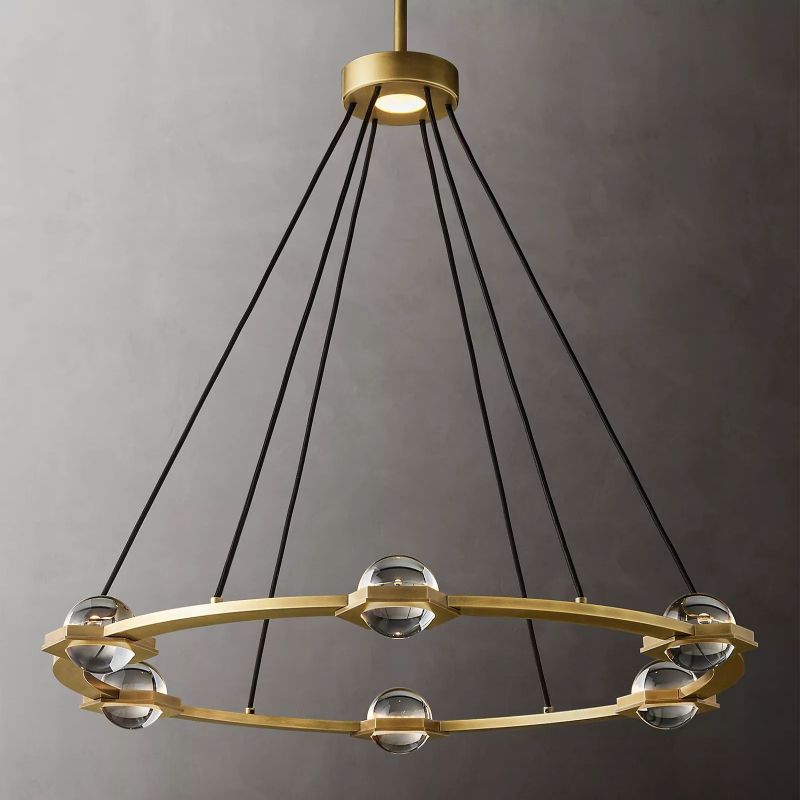 Planet Round Chandelier 36"