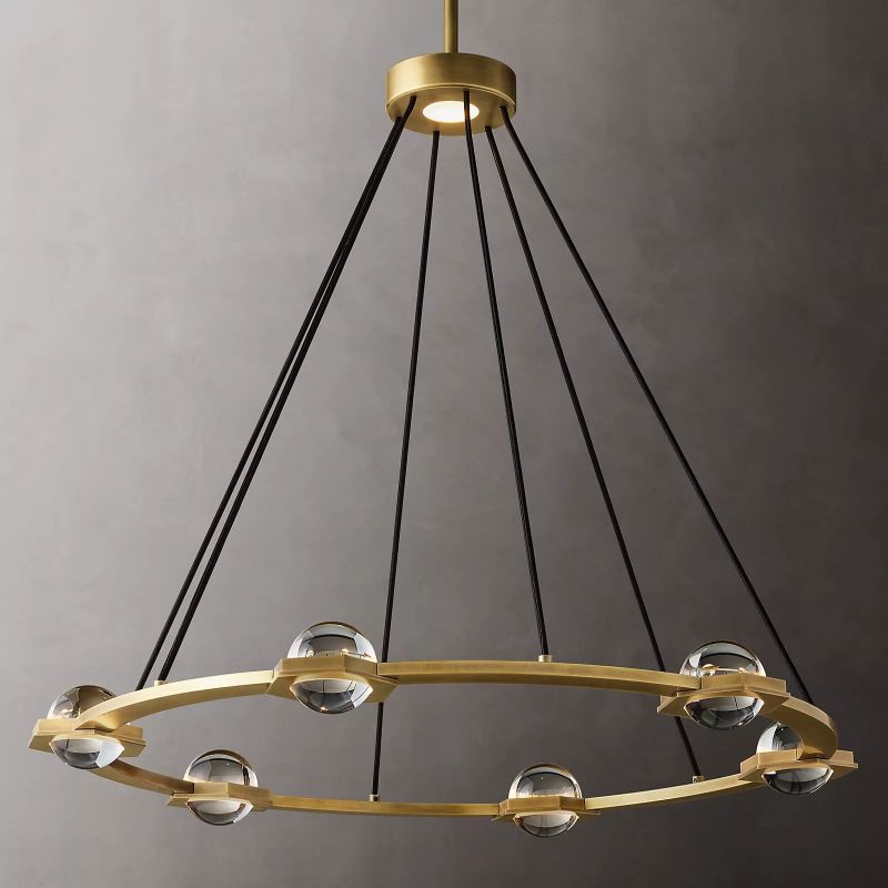 Planet Round Chandelier 36"