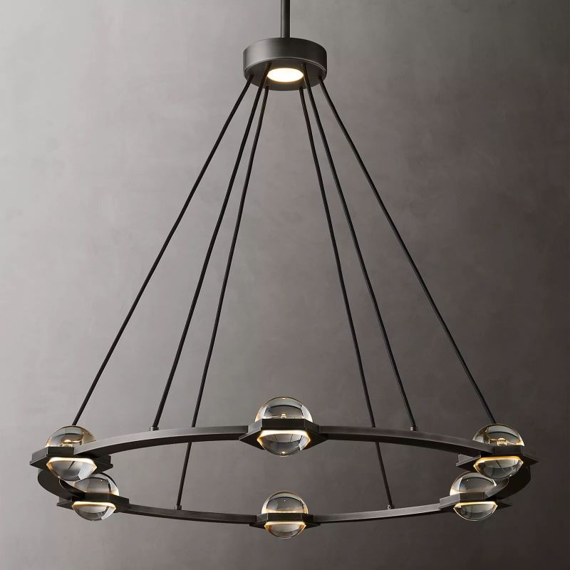 Planet Round Chandelier 36"