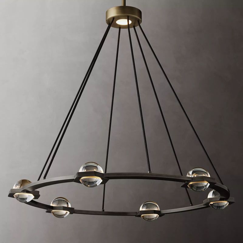 Planet Round Chandelier 36"