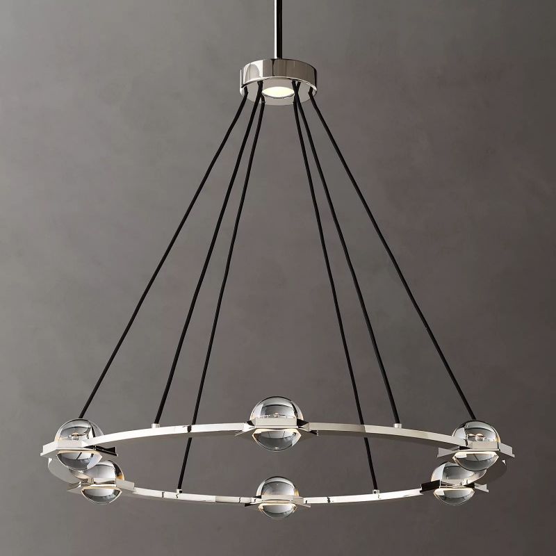 Planet Round Chandelier 36"
