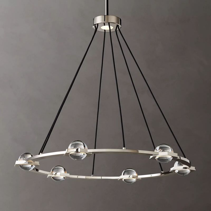 Planet Round Chandelier 36"