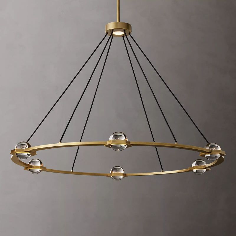 Planet Round Chandelier 48"