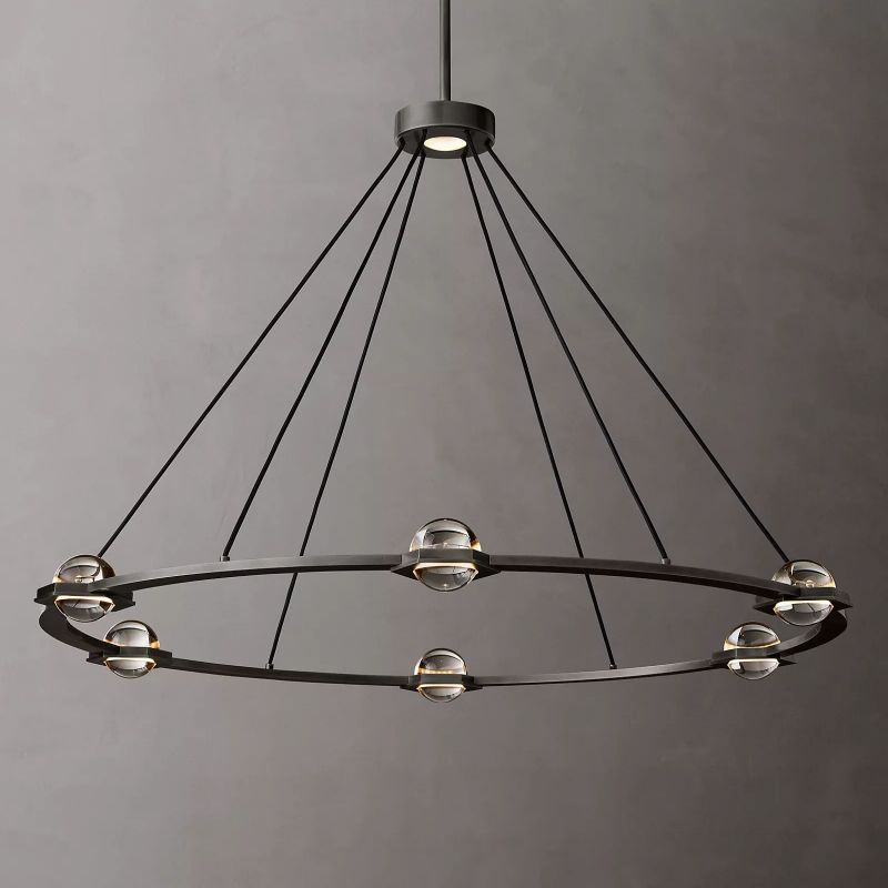Planet Round Chandelier 48"