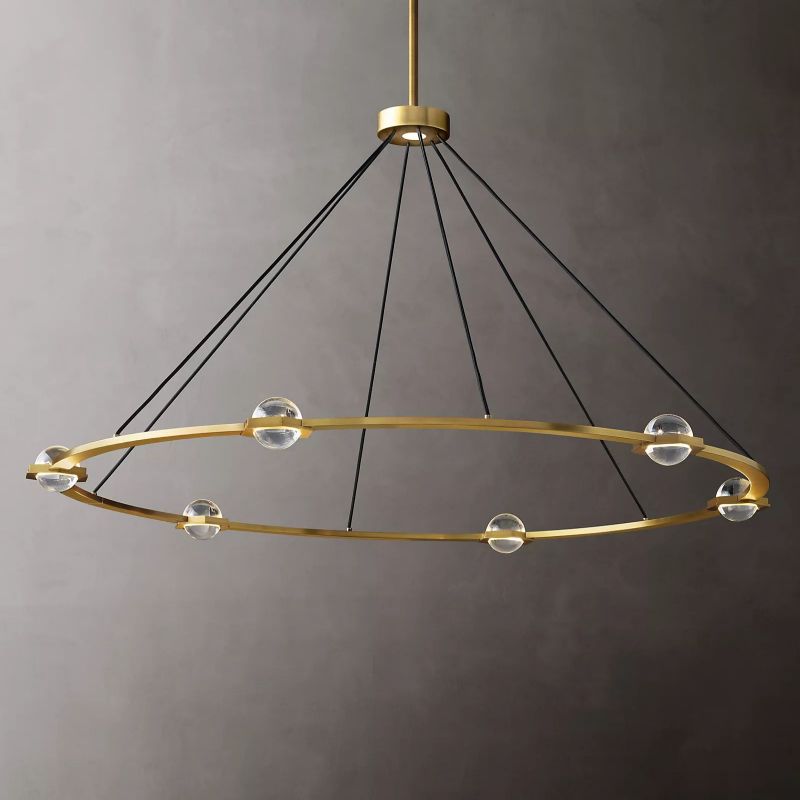 Planet Round Chandelier 60"