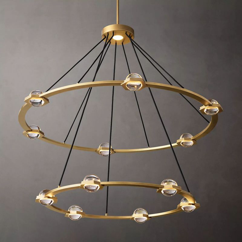 Planet Two-tier Round Chandelier 48"