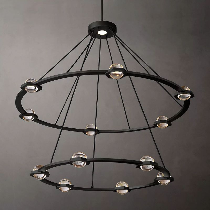 Planet Two-tier Round Chandelier 48"