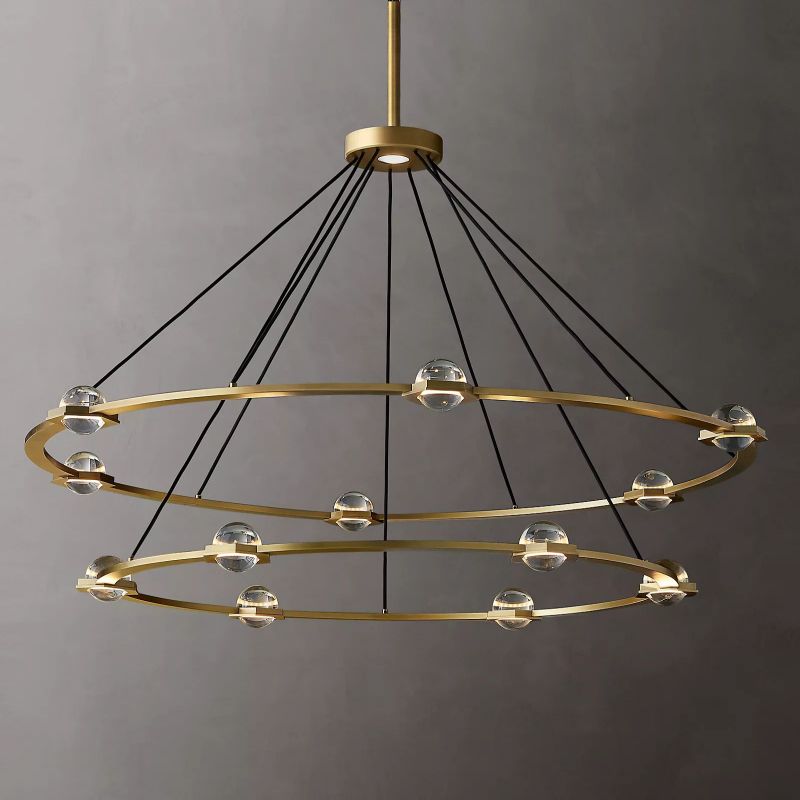 Planet Two-tier Round Chandelier 60"