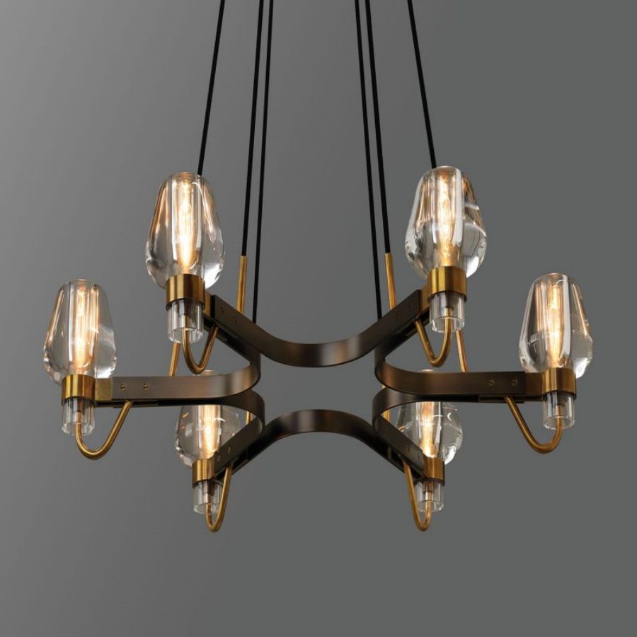 Aurora 6 Light Chandelier - product detail 4