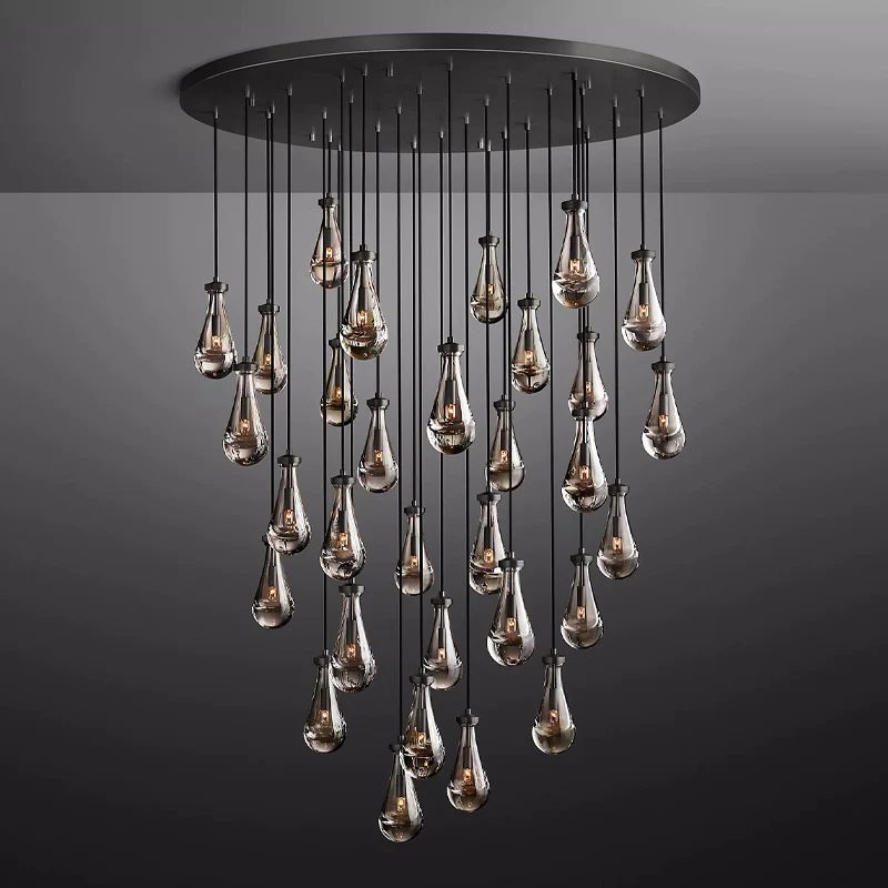 Raindrops Round Chandelier 60"