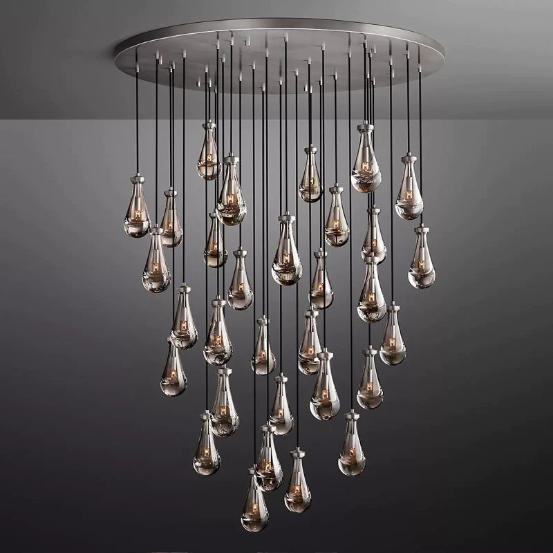 Raindrops Round Chandelier 60"