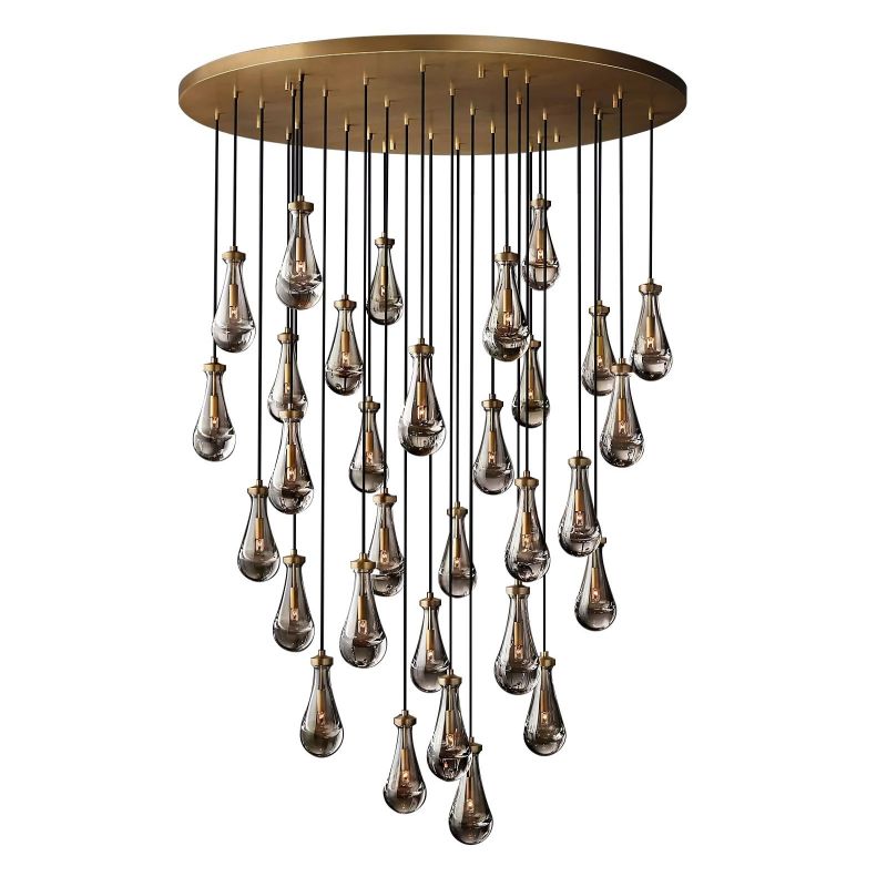 Raindrops Round Chandelier 60"